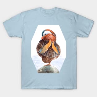 Mandarin Duck Art by Nadya Neklioudova T-Shirt